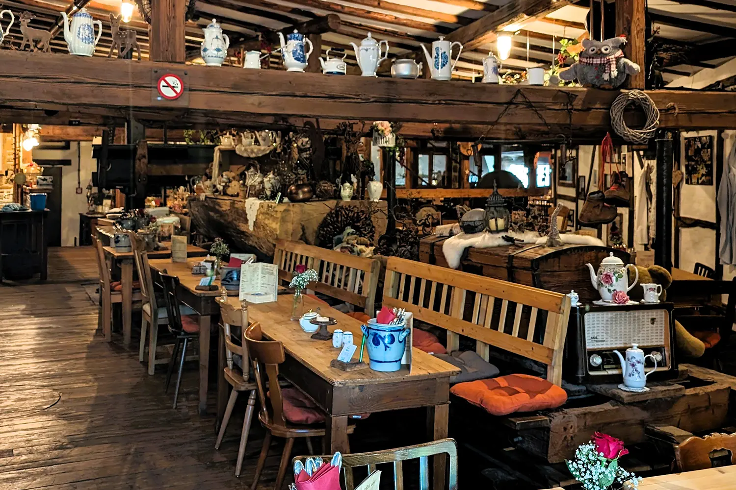 Gastraum im Wirtshaus zum Sägewerk